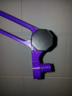 3D printed articulating LED lamp - 90 degree join