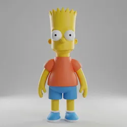 Characters & Creatures STL Descărcare - Bart Simpson - GoldenDawn
