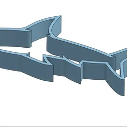 gratuită de Other STL Descărcare - Shark Outline for shadow box - EmptySpool3D