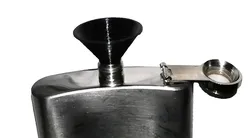 Hip flask funnel