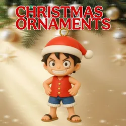 Luffy One piece Christmas Ornament