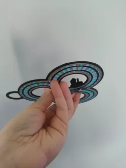 Magic Moving Card Train the Fidget Infinite Rail 3D print model