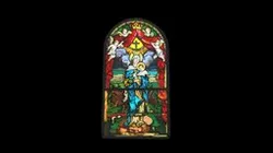 Mary and Jesus Stained Glass