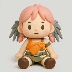 Mercy Lee Seraphim Sitting Cutie - Overwatch Chibi Figure