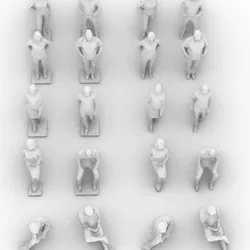 Models of people for printing 1:100