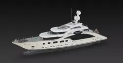 Modern Ultra Luxury Super Yacht 3D Model 3D print model