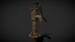 Old Water Nal Low-poly 3D model