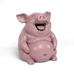 Sculptures & Artworks STL indir - Crying pig - 3D Everything