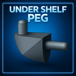 Shelf Support Peg – 2 Versions Included (with & without pin)