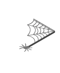 Spider cobweb door