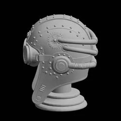 Steampunk Aviator Helmet 3D print model