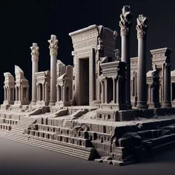 Ancient Egyptian Buildings 3D Model | Historical Architecture | 3D Printable Scene | Realistic Monument Design