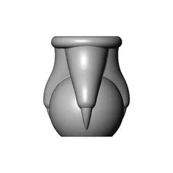 Carved triple paws claw legs eagle classic baroque urn and vase 3D print model