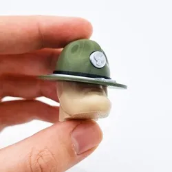 Cassius Thundercock State Trooper Jawline Hat Meme Keychain