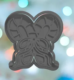 Christmas Double Candy Cane Cookie Cutter