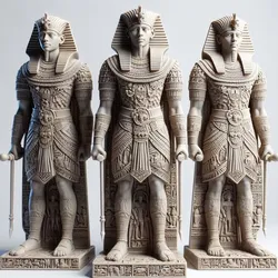 Egyptian Army Men History | Ancient Soldiers 3D Model | Historical Warrior Miniatures | High Detail 3D Print Figurines