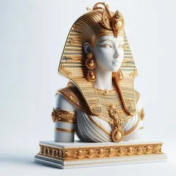 Egyptian Queen History | 3D Printable Model | Ancient Royal Sculpture | High Detail 3D Art | Decorative Figurine