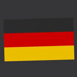 Fișiere pentru imprimante 3D | Fișier 3MF | DE - Germany decoration Flag