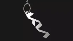 Kia keychain 02 3D print model