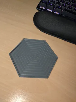 Simple Hexagonal coaster
