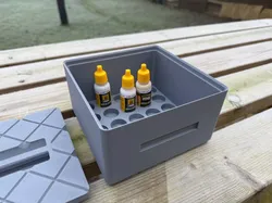 Stackable Ammo 17ml Dropper Storage Boxes 3D print model
