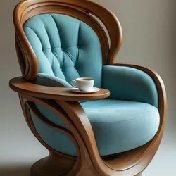 FlowNest Armchair – Sculptural 3D Printable Lounge Seat