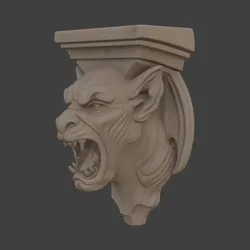 Gothic Gargoyle Corbel
