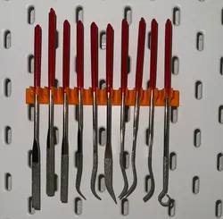 Ikea Skadis holder for 10 Diamond Metal Files