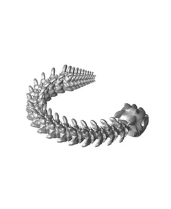 Long Bony Basilisk - Articulated Snap-Flex Fidget (Medium Joints)