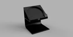 Phone stand with wireless charger pad