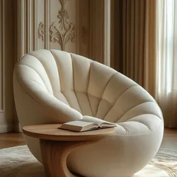 Serenity Lounge – Sculptural Armchair & Side Table Set (3D Printable)