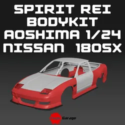 SPIRIT REI BODYKIT FOR NISSAN 180SX AOSHIMA 1/24