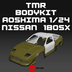 TRUE MAN RACING BODYKIT FOR NISSAN 180SX AOSHIMA 1/24