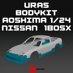 URAS BODYKIT FOR NISSAN 180SX AOSHIMA 1/24