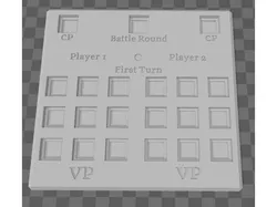 Warhammer Round Tracker w/ Turn Tracker