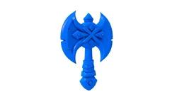 axe - axe stl - Pirate Battle Axe - Medieval Battle Axe  3D print model