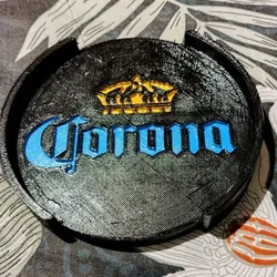 Corona Beer Coaster – Large Glass Holder – 3D Printable STL File