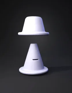 Create a miniature freestyle slalom cone shoelace charm Design a cut