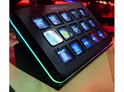 Fifine D6 Stream Controller and Elgato Stream Deck stand