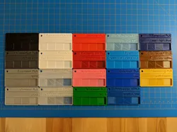 Filament Swatch Card with Label (Fusion 360 file)