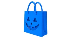 halloween couldron - pumpkin bag - halloween basket - basket  3D print model