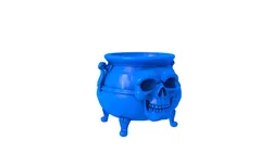 halloween couldron - pumpkin bag - halloween basket - basket 3D print model