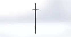 lord of the rings Aragorn sword 3D print model