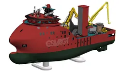 Modern Offshore Service Vessel Albert Betz RC READY 3D print model
