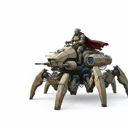 Robots & Mechs STL indir - Jinete Maquina - Javier De la fuebt