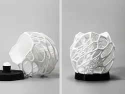 Solid Cellular lamp with base