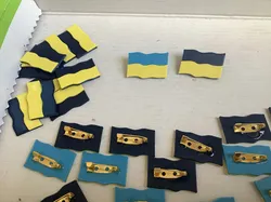 Ukraine flag badge
