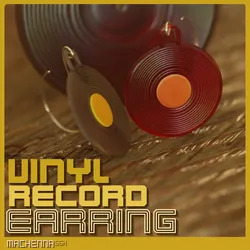 Vinyl Record Earrings