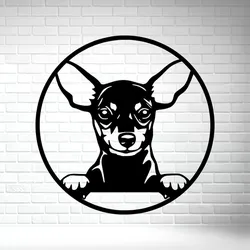 🐕 Wall Sculpture 2D - Miniature Pinscher / Miniature Pinscher