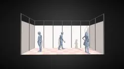 空白展場空間示意